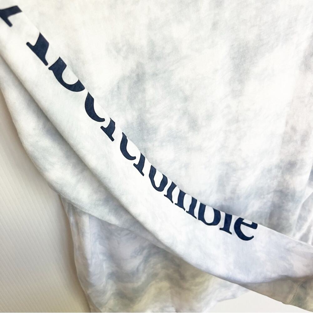 Abercrombie & Fitch Tie Dye Logo Ling Sleeve Tee NWT - Picture 5 of 7